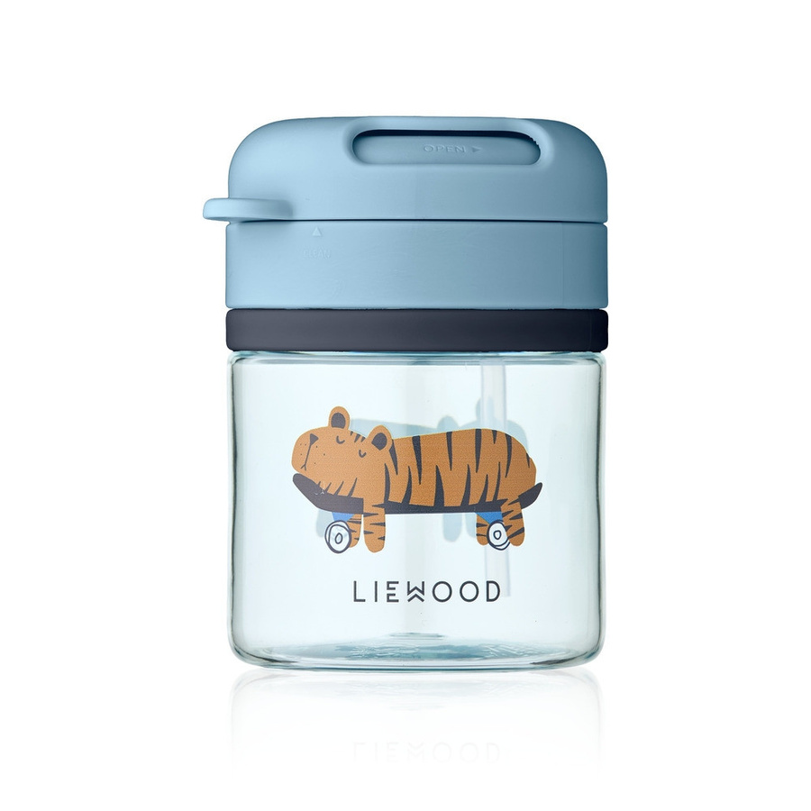 Liewood Pavia Tritan-Becher mit Strohhalm in Blue - Bild 1