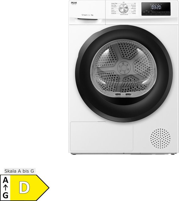 PKM Wärmepumpentrockner WPTO9-13DE mit 9 kg Kapazität und Energieeffizienzklasse D - Bild 1