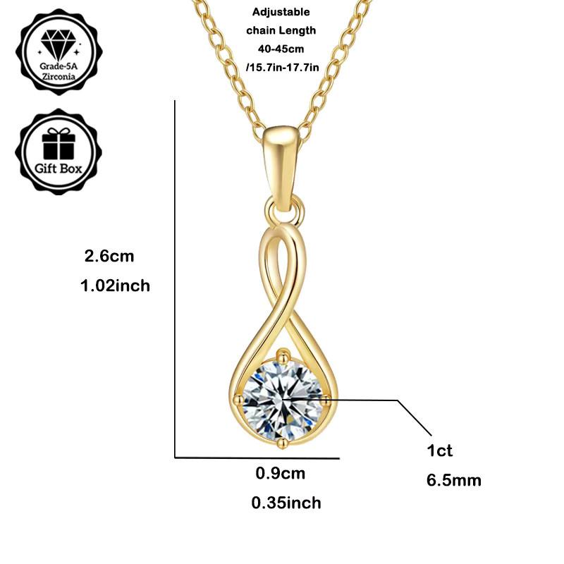 LAMVOICE Halskette, Zirkonia, Gold, Damen - Bild 2
