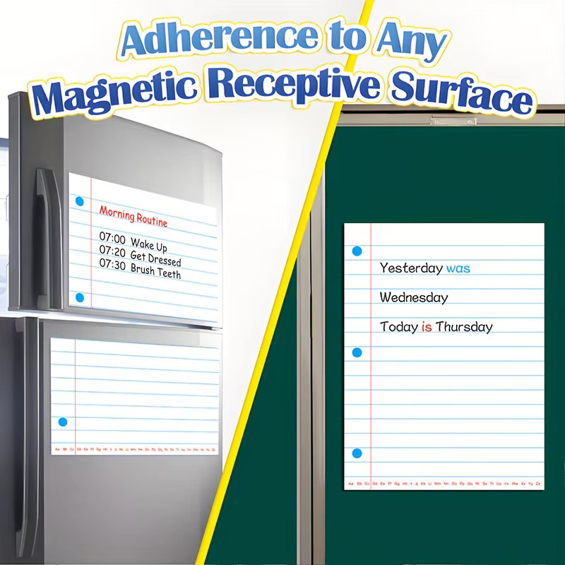 Magnetisches Whiteboard-Papier in Weiß mit Klebefolie für den Unterricht, Breite: 45,72 cm, Höhe: 60,96 cm - Bild 3