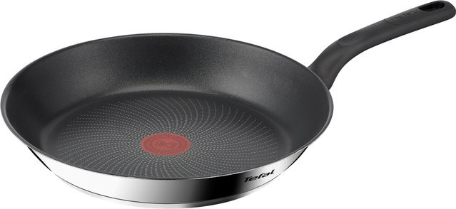 Tefal Duetto Edelstahl-Bratpfanne mit Non-Stick-Beschriftung, Farbe: Silber, Durchmesser: 24 cm - Bild 1