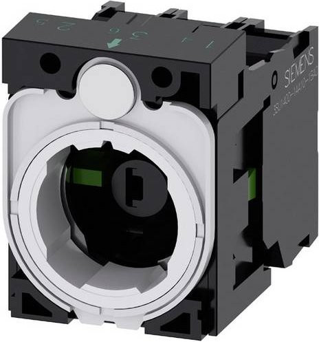 Siemens 3SU1501-1AG20-1NA0 Kontaktelement mit LED-Element und Adapter, 2 Schließer, Rot, 24V DC/AC - Bild 1
