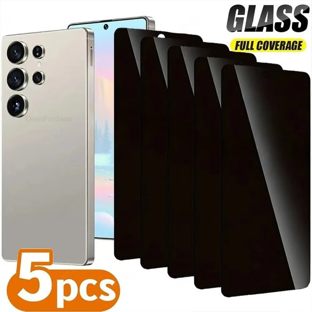 Anti-Spy Sichtschutz Panzerglas Displayschutzfolie für Samsung Galaxy S26 Ultra S25 S24 Plus S23 S22 FE A57 A37 A36 A56 A17 A07 - Bild 1