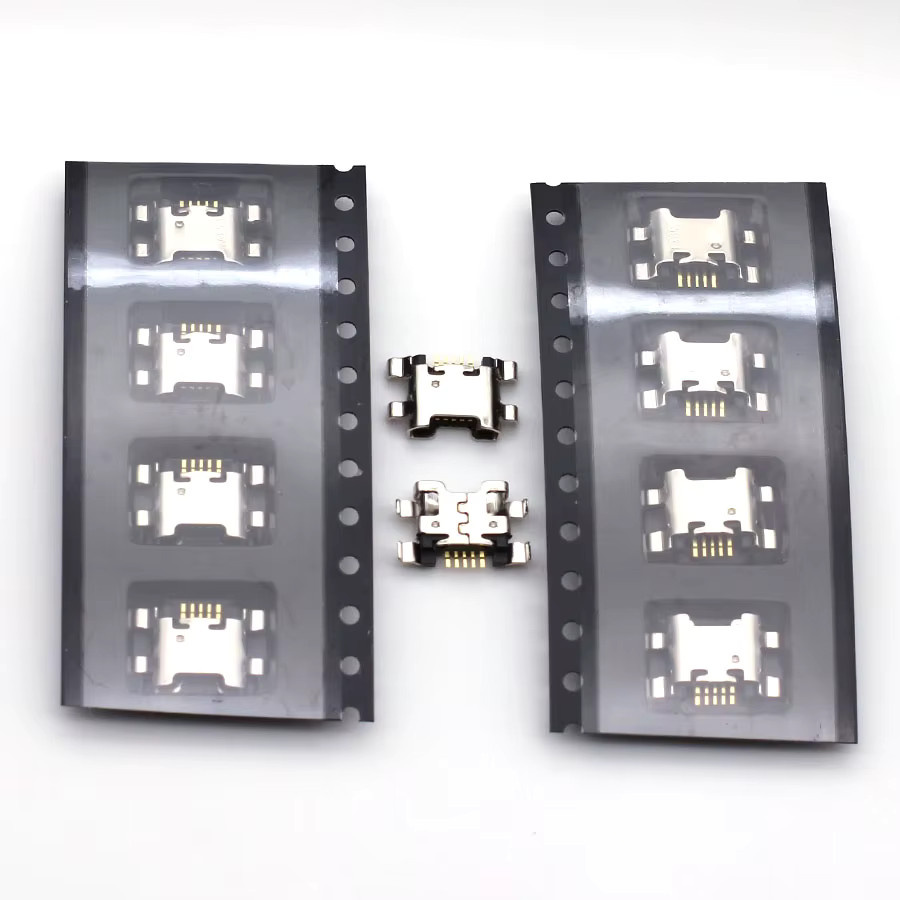 10 Stück Micro-USB Ladeanschluss Steckdose Dock-Connector 5-polig in Silber für Huawei und Honor Modelle - Bild 2