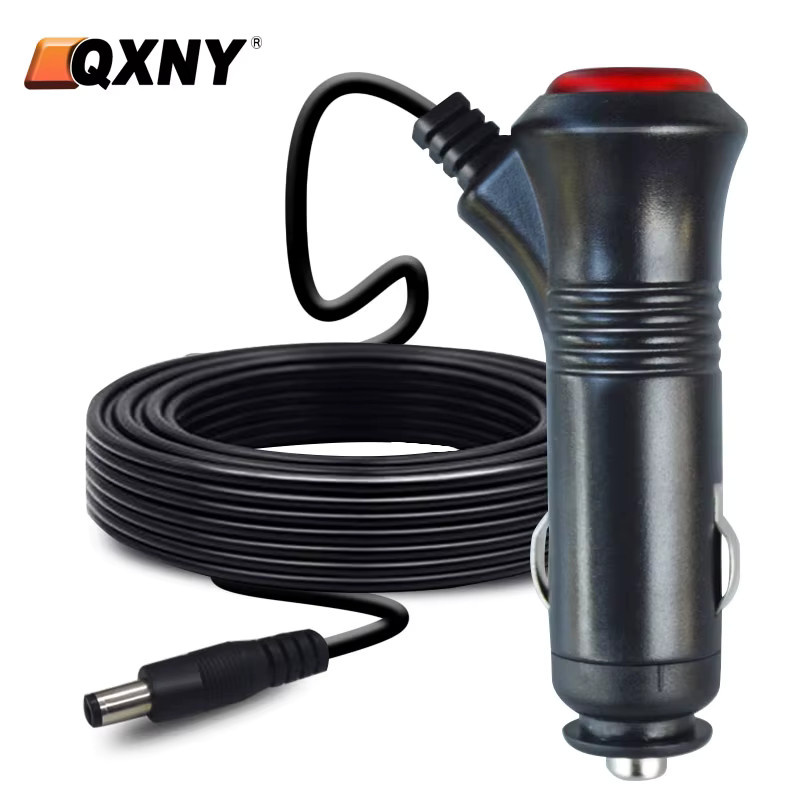 Universeller Auto-Zigarettenanzünder-Steckdosenadapter mit Ein/Aus-Schalter für 12V/24V, Ladegerät und Stromadapter in Schwarz - Bild 2