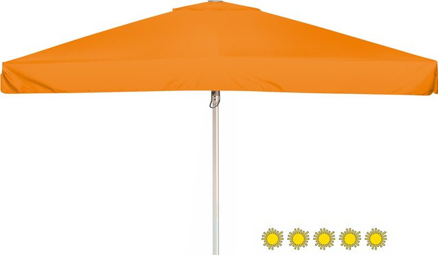 Doppler Sonnenschirm Telestar Großschirm mit Windventil und Volant, orange, B/T: 400 x 400 cm - Bild 1