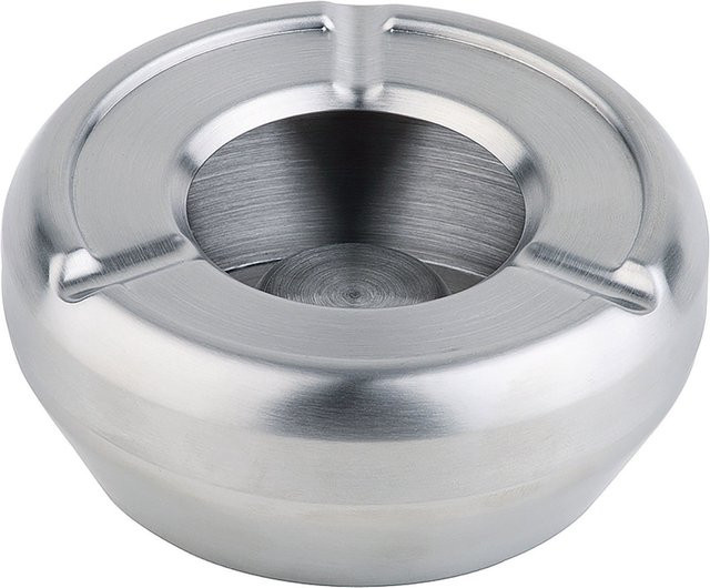 APS Windaschenbecher FORGE aus Edelstahl in Silber, rund, Durchmesser: 10 cm, Höhe: 4,3 cm - Bild 1