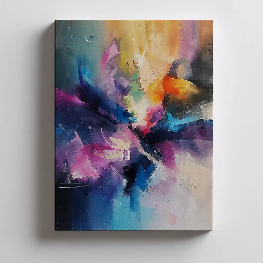 Bunte Träume Premium-Leinwand auf Keilrahmen von iKable, Multicolor, Breite: 30 cm, Höhe: 40 cm, Tiefe: 3 cm - Bild 5