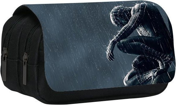 DewBloom Federmäppchen Spiderman Paralleluniversum in Schwarz mit großem Fassungsvermögen und doppellagigem Design für Schüler - Bild 1