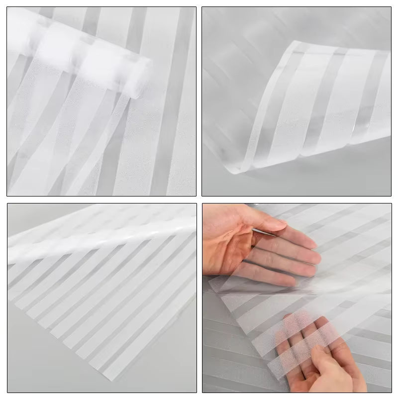 BUNPIG Fensterfolie 3D Privatsphäre aus transparentem Vinyl, statisch haftender Fensteraufkleber ohne Kleber - Bild 5