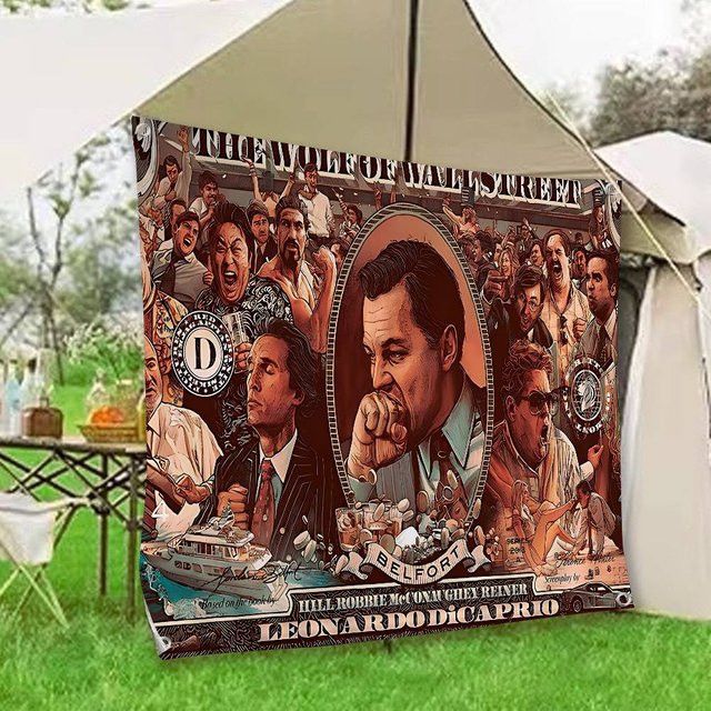 Potdemiel Geburtstagsparty Banner mit Wolf of Wall Street Motiv in Multicolor - Bild 1
