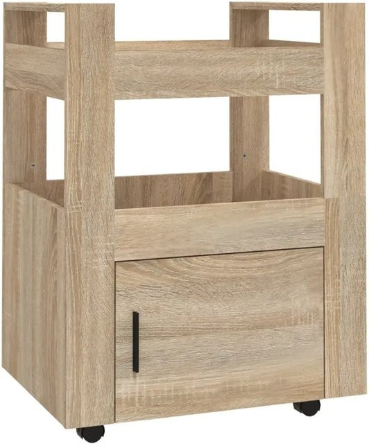 vidaXL Küchenwagen Sonoma-Eiche in Braun und Beige, B/T/H: 60 x 45 x 80 cm - Bild 1