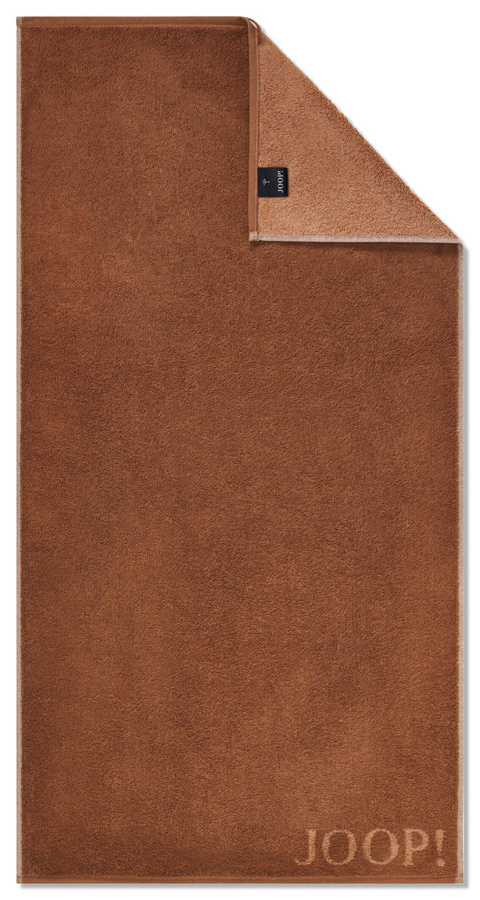 Joop! Duschtuch Classic Doubleface aus Baumwolle in Kupfer Terra, Breite: 80 cm, Länge: 150 cm - Bild 1