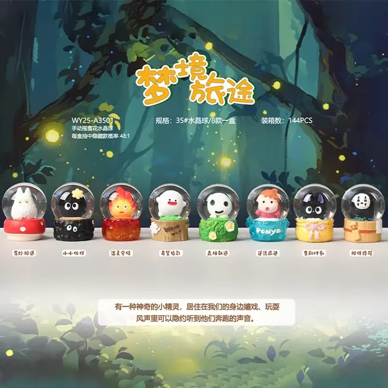 Bandai Hayao Miyazaki Dream Journey Kristallkugel Mystery Box, Sammelfigur, Blindbox - Bild 2