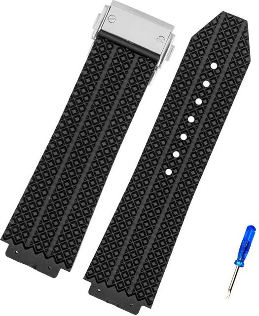 Uhrenarmband Hublot Big Bang, Silikon, Schwarz, Herren - Bild 1