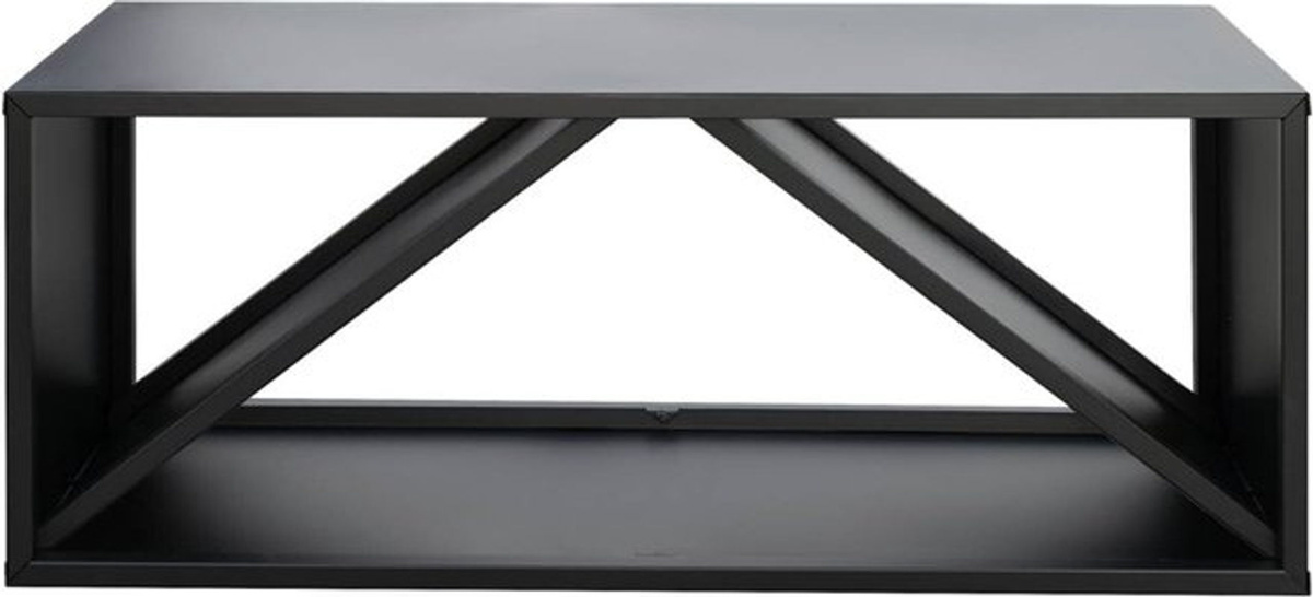 Westmann modernes Kaminholzregal aus Stahl in Schwarz, B/T/H: 104 x 34,5 x 40 cm - Bild 4