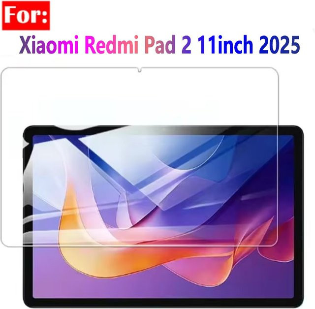 2er-Set Gehärtetes Glas Screen Protector für Xiaomi Redmi Pad 2 11 Zoll 2025, HD Transparent, 9H Anti-Scratch Schutzfolie - Bild 1