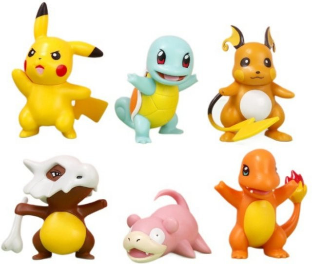 FUNISM Pokémon Pikachu Slowpoke Squirtle Charmander, Anime-Figuren, Set / Bundle - Bild 1