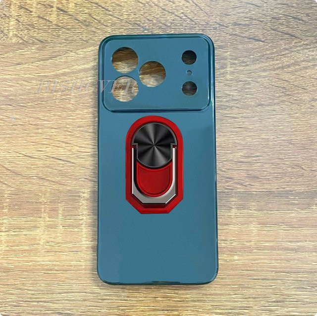 Doogee Note 56 Note 56 Plus Note 56 Pro Smartphone Schutzhülle aus weichem Silikon mit Ringhalterung in Schwarz oder Blau - Bild 1