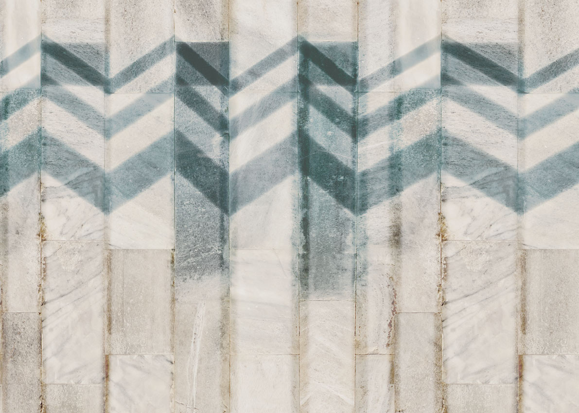 Armani Casa Tapete Kensington Abstract Geometric in Beige, Blau und Multicolour - Bild 1