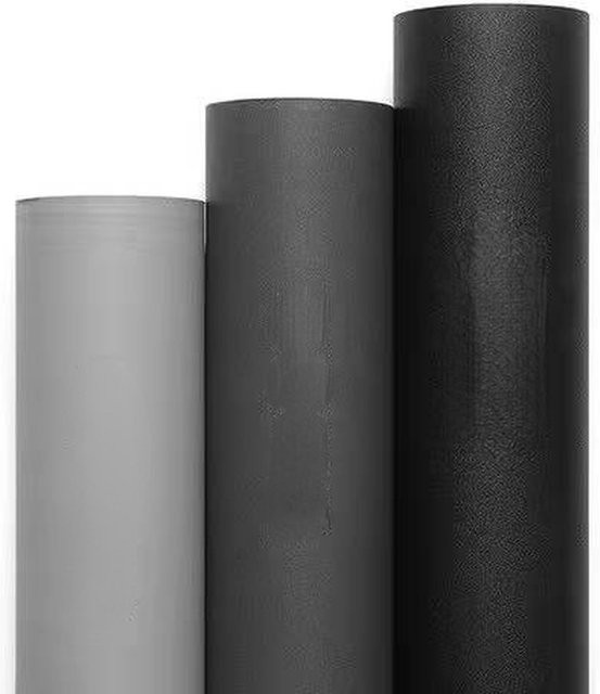 Selbstklebende Vinyl Tapete LUCK AMY in Weiß Grau Schwarz, 5m Matte Wandgestaltung für Wände, Tisch und Türen - Bild 1