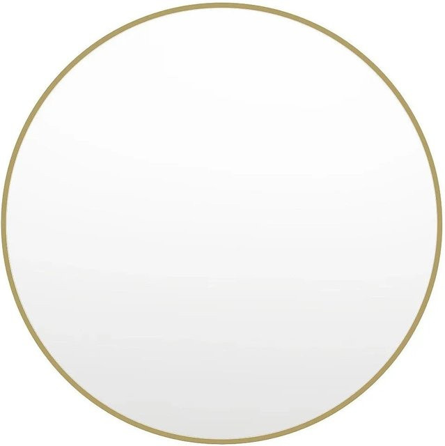 Vente-unique Wandspiegel Rondia rund, Goldfarben, Durchmesser: 150 cm - Bild 1