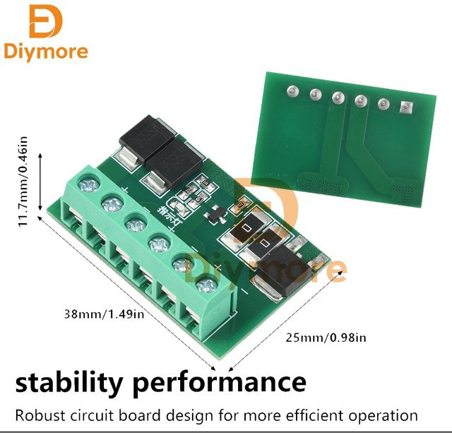 diymore Solar Straßenlaterne Steuerplatine mit LED-Lichtantrieb und Twilight-Sensor, DC 6V-45V 10A, grün - Bild 1