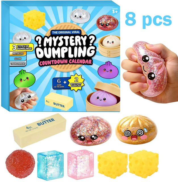 linglong H Adventskalender, Weihnachten Countdown, Blind Boxes, blau, bunt / mehrfarbig, ab 3 Jahre - Bild 1