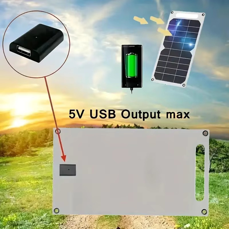 Sunpower Tragbares Solarpanel mit USB-Anschluss für Powerbank und Telefon, 5 V - Bild 4