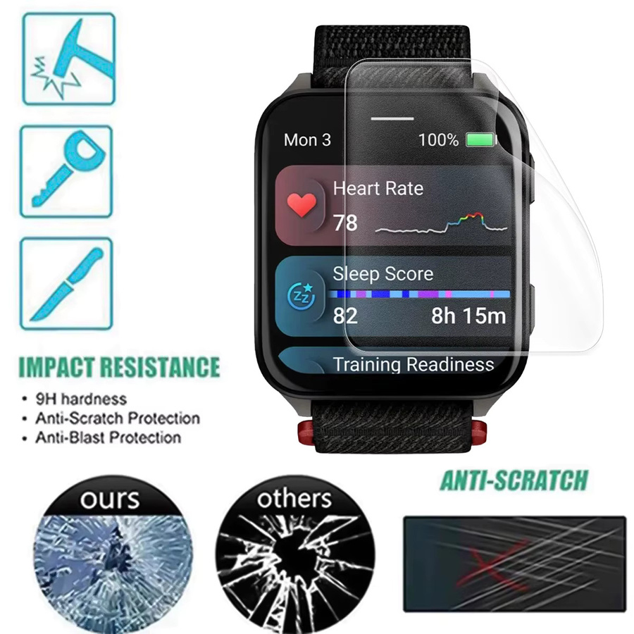 OAKCHARM Smartwatch Zubehör, Hydrogel Film, transparent, Unisex - Bild 5