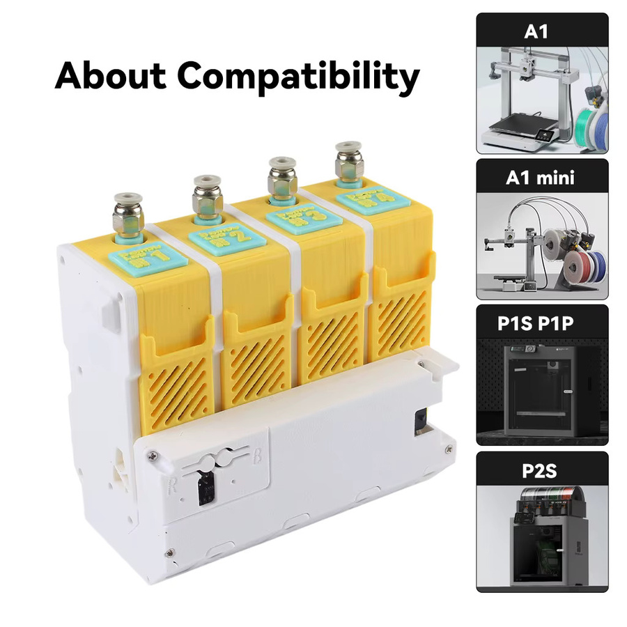Toaiot BMCU 370C AMS Lite Auto-Refill Hall-Sensor mit bidirektionaler Pufferung für A1 MINI und P1 Serie 3D-Drucker AMS MMU - Bild 2