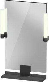 Duravit Sivida LED-Badspiegel in Grau mit Bewegungssensor und Dimmfunktion, B/H/T: 45 x 65 x 3,6 cm - Bild 1
