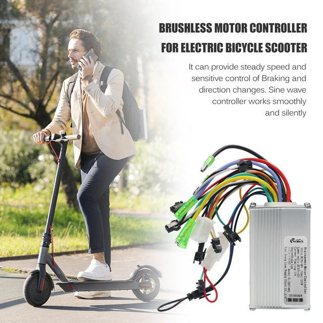 Shoemst Bürstenloser Motor-Controller aus Aluminiumlegierung für Elektro-Fahrräder und Roller in Grau - Bild 1
