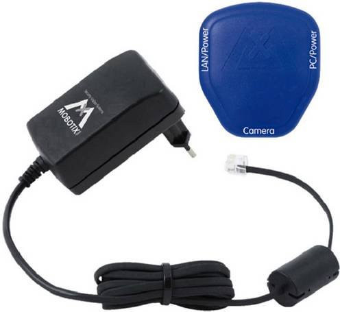 Mobotix PoE Power Adapter-Set in Schwarz mit Ethernet Anschluss - Bild 1