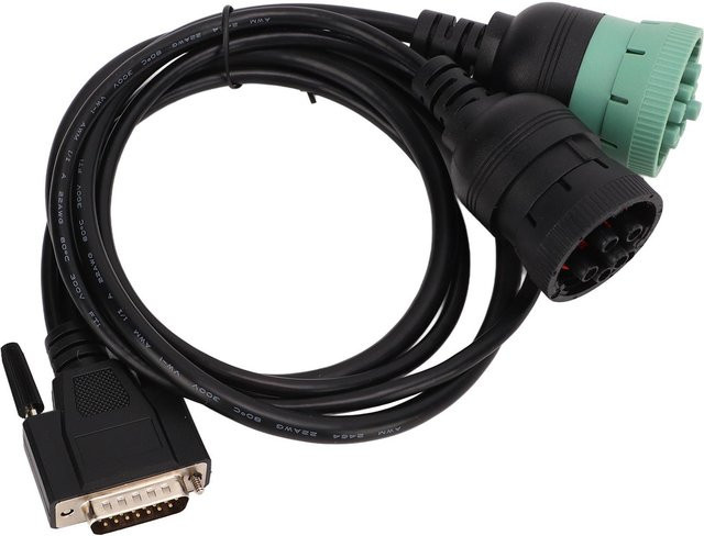 Nexiq Scanner Diagnosekabel 402048 USB Link1 Adapter mit 6 Pin und 9 Pin für Code Lesegeräte in Schwarz - Bild 1