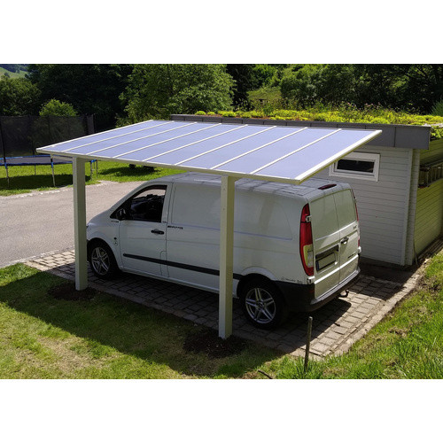 Ximax Einzelcarport Linea Typ 80 in Weiss, B/T: 272,6 x 495,4 cm - Bild 3