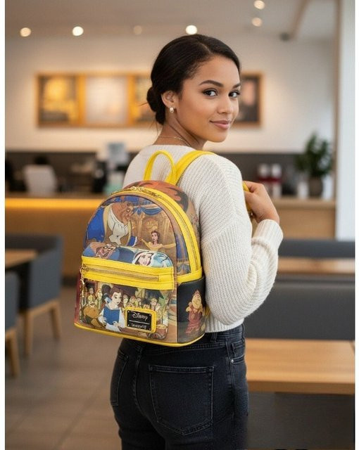 Disney Die Schöne und das Biest Prinzessinnen-Serie Cosplay Mini-Rucksack, Schultertasche, Geldbörse - Bild 1