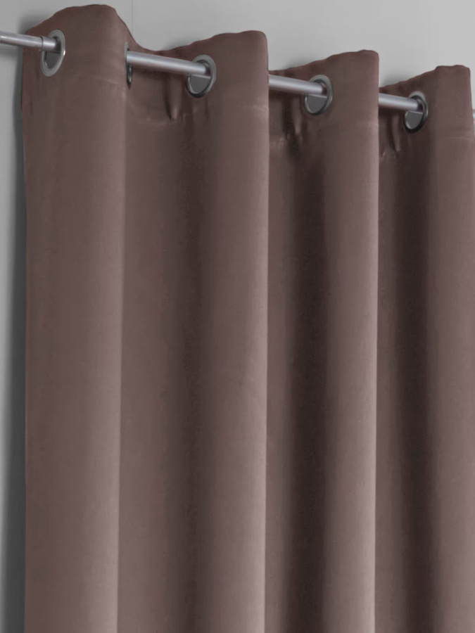 Heine Home Blackout Vorhang aus Polyester in Braun mit Ösen - Bild 2