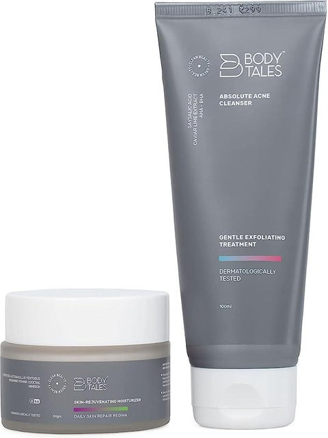 Bodytales Reiniger & Creme Set mit Salicylsäure, 100 ml + 50 g, Unisex - Bild 1