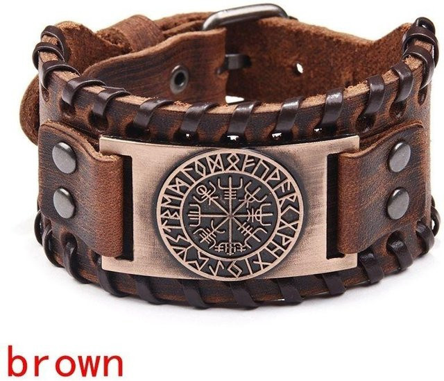 Totem Design Armband, Leder, black, Herren - Bild 1