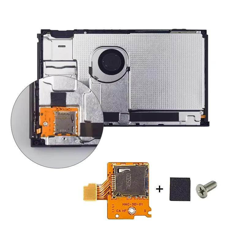 DATA FROG Micro SD TF-Kartenleser-Steckplatz als Ersatzteil für die Nintendo Switch Konsole zur Reparatur und Installation - Bild 3