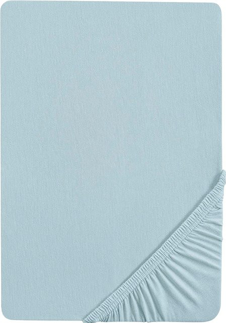 Roba Jersey-Spannbetttuch Lil Planet in Blau für Babys, Bio-Baumwolle, B/T: 40 x 85 cm bis 45 x 90 cm - Bild 1