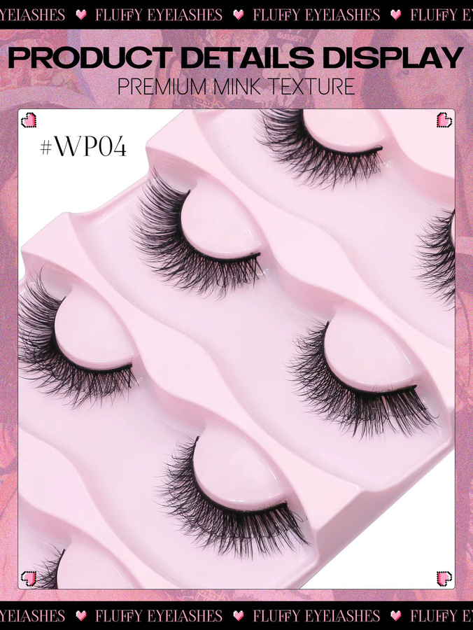 VELTRINAY Fox Eye Lashes Wispy Falsche Wimpern, Unisex - Bild 3