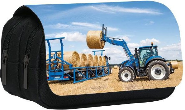 Var Vogue Federmäppchen Traktor-Design doppellagig grau - Bild 1