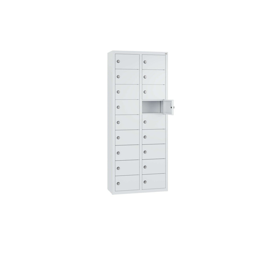 BIGBOXX Kleingefachschrank wandhängend aus Metall in Weiß matt - Bild 1