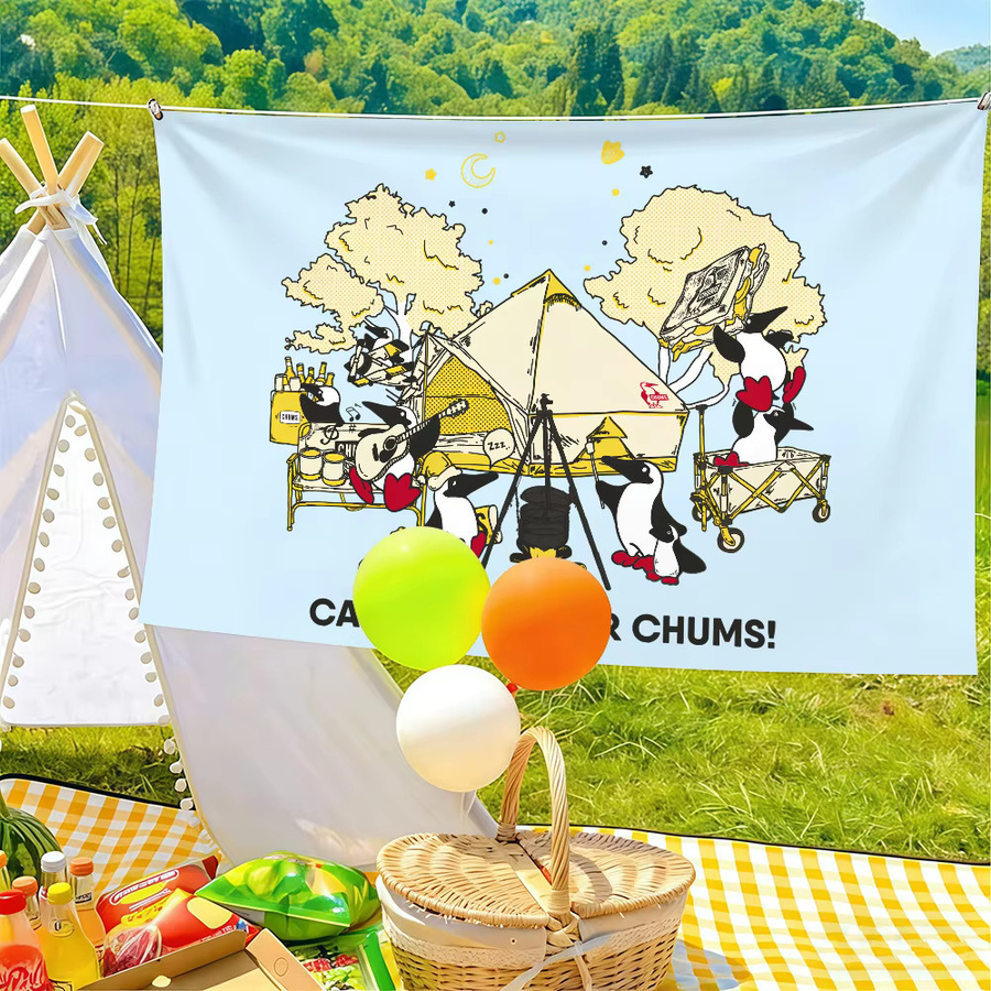 C-Chums Outdoor-Markenflagge als Wanddekoration für Party und Club, mehrfarbig, B/H: 60 x 40 cm - Bild 3