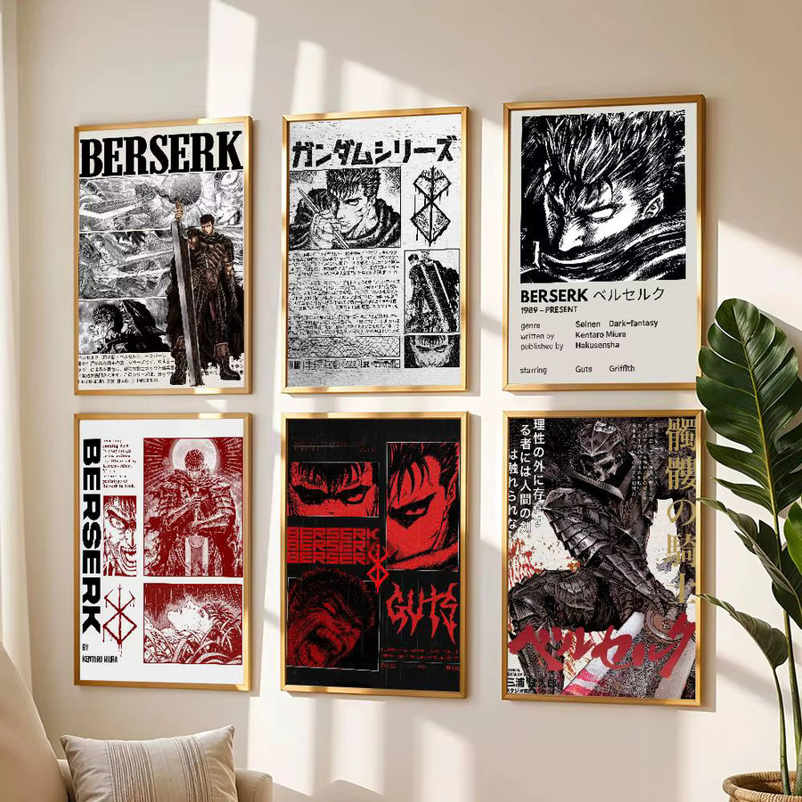 Anime Berserker Wandkunst Poster von Kayou als HD Wandbild für dein Wohnzimmer oder Schlafzimmer ohne Rahmen - Bild 2