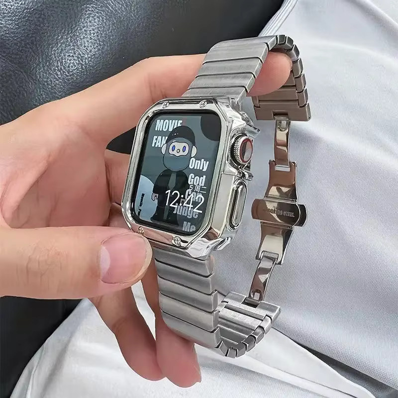 jansin Uhrenarmband Edelstahl, Silber, Unisex - Bild 4