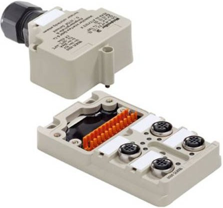 Weidmüller SAI-4-M 4P EXI Z1 OL 1868350000 Sensor/Aktorbox passiv M12-Verteiler mit Metallgewinde in Grau - Bild 1