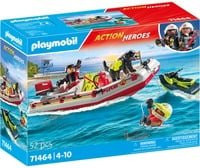 Playmobil ACT!ON HEROES Feuerwehrboot mit Aqua Scooter - Bild 1